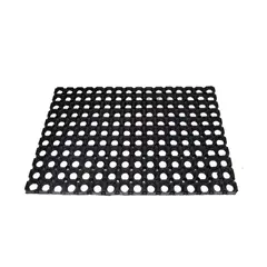 Ποδόμακτρο δαχτυλίδι 100% καουτσούκ, 4080gr/m2, 50x80cm, μαύρο E-0529/BK