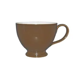 Κούπα πορσελάνης 400cc, καφέ, σειρά Rio, LUKANDA (τιμή για 6 τεμάχια) CP1-40/BR