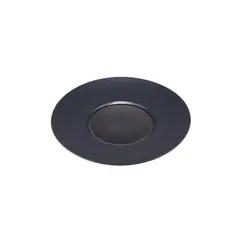 Πιάτο Ρηχό Πορσελάνης φ25x3cm, γυαλιστερό εσωτερικό, ματ γείσο, Σειρά CDP, μαύρο, SUNNEX (τιμή για 4 τεμάχια) CDP003K
