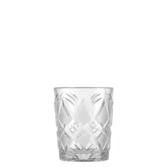 Γυάλινο Ποτήρι χαμηλό ποτού, coctail σκαλιστό, 38.5cl, Φ9 x 10.6cm, STATUS, UNIGLASS (τιμή για 12 τεμάχια) 53511