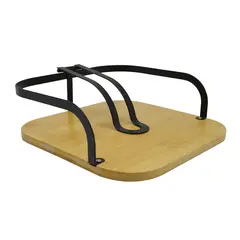 ΧΑΡΤΟΠΕΤΣΕΤΟΘΗΚΗ ΤΕΤΡΑΓΩΝΗ ΜΕΤΑΛΛΙΚΗ ΜΑΥΡΗ ΜΕ ΜΠΑΜΠΟΥ 20x20x7εκ.ANKOR 819706