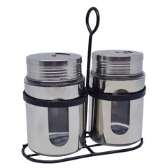 ΣΕΤ 2 ΒΑΖΑ ΜΠΑΧΑΡΙΚΩΝ ΜΕ ΜΕΤΑΛΛΙΚΗ ΒΑΣΗ 15,5x7,5x17,5εκ. ANKOR 820061