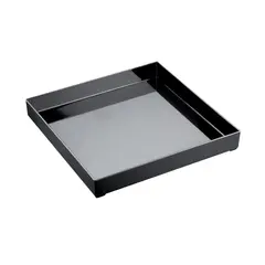 Πλαστικός δίσκος τετράγωνος PS 30x30x4cm Μαύρος. 8020-19 (Η τιμή αφορά 3 τεμάχια)