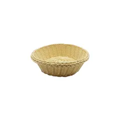 Ψωμιέρα/Καλάθι Rattan, στρογγυλό φ20cm, μπεζ (Η τιμή αφορά 5 τεμάχια) RAT-N103