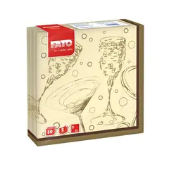 ΠΑΚΕΤΟ 50 Χαρτοπετσέτες 2Φ 33x33 Toast, FATO Ιταλίας (Η τιμή αφορά 4 πακέτα) 82593900