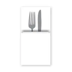 ΠΑΚΕΤΟ 40 Χαρτοπετσέτες Airlaid Quick Pocket 40x40 Tablewear λευκές (τιμή για 2 πακέτα) 88470000