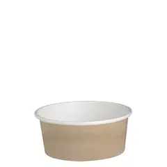 Χάρτινο δοχείο για σαλάτες, 480ml, Φ11,4cm, χρώμα Kraft, μίας χρήσης (τιμή για 100 τεμάχια) 210DELIPOC16