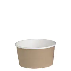 Χάρτινο δοχείο για σαλάτες, 600ml, Φ11,4x8,5cm, χρώμα Kraft, μίας χρήσης (τιμή για 100 τεμάχια) 210DELIPOC20