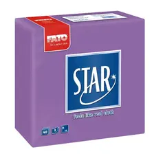 ΠΑΚΕΤΟ 40 Χαρτοπετσέτες Point-to-Point 38x38, μωβ, FATO Ιταλίας 82991600 (Η τιμή αφορά 3 τεμάχια)