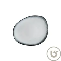 Πιάτο Ρηχό πορσελάνης, ακανόνιστο σχήμα, 24cm, Callis Black MATT, (Η τιμή αφορά 12 τεμάχια) S-MT-CLSBLVAO24DZ