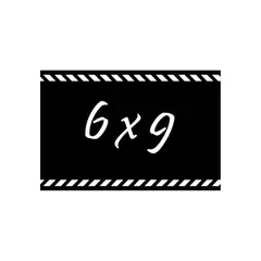 Eπανεγγράψιμη Κάρτα - Ταμπελάκι 2 Όψεων, Μαύρη Bullet, 6x9cm, πάχος 1mm (Η τιμή αφορά 12 τεμάχια) HKR05-369-PS