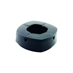 Αντιανεμικό τασάκι 10x10cm, 120gr, πολυτελείας,  Πλαστικό Μαύρο, φ9x4cm, The Bars (Η τιμή αφορά 6 τεμάχια) C004