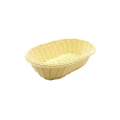 Ψωμιέρα/Καλάθι Rattan, οβάλ 24x16cm, μπεζ (Η τιμή αφορά 5 τεμάχια) RAT-N1111