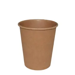Ποτήρι Ζεστών Χάρτινο 12oz, Kraft φ9x11h (τιμή για 200 τεμάχια) EM-12OZ/KR