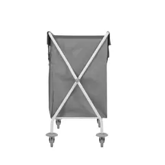 Καρότσι λινών (απλύτων), πτυσσόμενο, γκρι, με σάκο 200lt & ρόδες φ8cm, TTS Cleaning TITAN-00004060E