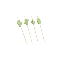 Πακέτο 100 Sticks 12cm Bamboo, Σχέδιο ΚΑΚΤΟΣ, Leone (τιμή για 10 τεμάχια) S2003