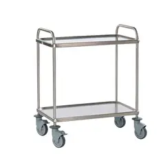 Τρόλεϊ κουζίνας INOX, 2 ράφια, 84x55xΥ96cm, εξαιρετικής ποιότητας, Matfer MF.778006