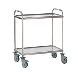 Τρόλεϊ κουζίνας INOX, 2 ράφια, 94x60xΥ96cm, εξαιρετικής ποιότητας, Matfer MF.778106