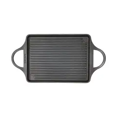 Πιατέλα γκριλιέρα Χυτού Αλουμινίου, με 2 χερούλια, induction, 46x25xΥ3cm (6mm), RISOLI 00114FGIN/46