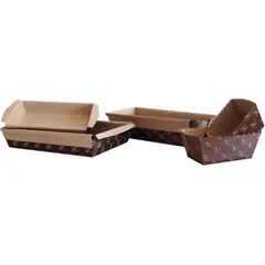Χάρτινο ταψί ψησίματος σε φούρνο, 8.5x6xΥ4.5cm, Ισπανίας (τιμή για 540 τεμάχια) #44856