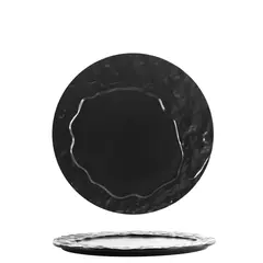 Πιάτο Gourmet πορσελάνης, φ28.2cm, Σειρά Rock Nero, Feng (τιμή για 3 τεμάχια) H10060-N017