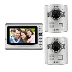 Σετ θυροτηλεόρασης 1 μόνιτορ & 2 εξωτερικές μονάδες με κάμερα. Οθόνη:  7’’ TFT LCD,  VDP-521