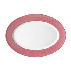 Πιατέλα Οβάλ 36cm, πορσελάνης, σειρά ροζ "Blue Jean", VAN KOTTLER JEANS-PK-OP-36