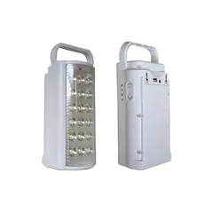 Επαναφορτιζόμενος φακός ασφαλείας AC-DC  19.5x8.5x 9.5cm, ανάβει αυτόματα μόλις κοπεί το ρεύμα EML-318