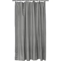 ​Κουρτίνα μπάνιου​ 180x180h cm, με κρίκους, Polyester 80gsm, Γκρι, Artisti Italiani AI-SC-10676