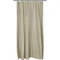 Κουρτίνα μπάνιου 180x200h cm, με κρίκους, Ζακάρ, Microfiber 90gsm, Μπεζ, Artisti Italiani AI-SC-10678