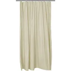 Κουρτίνα μπάνιου 180x200h cm, με κρίκους, Ζακάρ, Microfiber 90gsm, Εκρού, Artisti Italiani AI-SC-10677