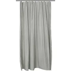 Κουρτίνα μπάνιου 180x200h cm, με κρίκους, Ζακάρ, Microfiber 90gsm, Γκρι, Artisti Italiani AI-SC-10679
