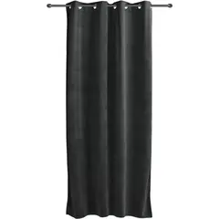 Κουρτίνα Velour 140x260h cm, 260gsm, σκούρο γκρι, με τρουκς, Artisti Italiani AI-IR-10711