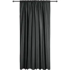 Κουρτίνα Velour 140x270h cm, 260gsm, σκούρο γκρι, με τρέσα, Artisti Italiani AI-IR-10710