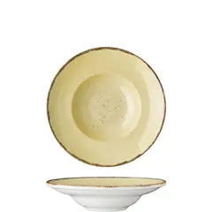 Πιάτο Ζυμαρικών πορσελάνης 24cm, Κρεμ, σειρά 360, LUKANDA (τιμή για 6 τεμάχια) 360B-PP-24