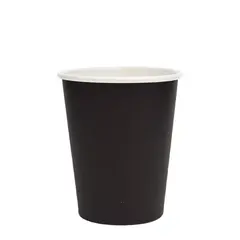 Ποτήρι Ζεστών Χάρτινο 12oz, Μαύρο 8,5x11h (τιμή για 200 τεμάχια) EM-12OZ/BK