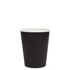 Ποτήρι Ζεστών Χάρτινο 8oz, Μαύρο φ8x9h (τιμή για 200 τεμάχια) EM-8OZ/BK