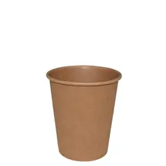 Ποτήρι Ζεστών Χάρτινο 8oz, Kraft (τιμή για 200 τεμάχια) φ7,5x9cm EM-8OZ/KR