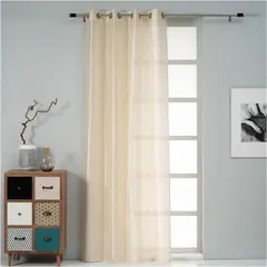 Κουρτίνα Τάφτας 140x260h cm, 90gsm, 100% polyester, εκρού, με τρουκς, Artisti Italiani AI-IR-11883