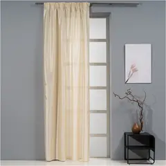 Κουρτίνα Τάφτας 140x270h cm, 90gsm, 100% polyester, εκρού, με τρέσα, Artisti Italiani AI-IR-11882