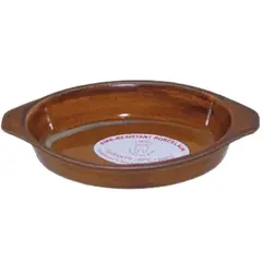 Σαγανάκι Οβάλ 56cl, Πορσελάνης Πυρίμαχο, 24x15x4 cm, καφέ (τιμή για 12 τεμάχια) RD.S05