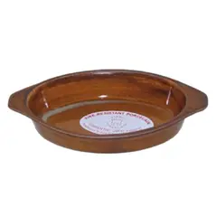 Σαγανάκι Οβάλ 41cl, Πορσελάνης Πυρίμαχο, 22x14x3,6 cm, καφέ (τιμή για 12 τεμάχια) RD.S04