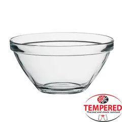 Γυάλινο μπωλ Φ20cm Tempered, BORMIOLI ROCCO Ιταλίας (τιμή για 6 τεμάχια) POMPEI 20CM