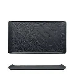 Πιατέλα πορσελάνης 34x20.5cm, μαύρη, PIETRA EFFETO, M1934 (τιμή για 3 τεμάχια) M126629