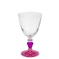 Γυάλινο ποτήρι κολωνάτο 275cc, ALEXANDRIA FUXIA, Cerve Φ9x16cm  (τιμή για 3 τεμάχια) M64340
