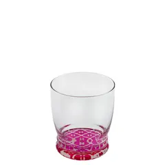 Γυάλινο ποτήρι 340cc, ALEXANDRIA FUXIA, Cerve Φ8,2x9,4cm (τιμή για 3 τεμάχια) M64300