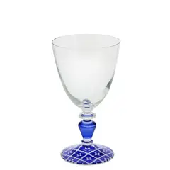 Γυάλινο ποτήρι κολωνάτο 275cc, ALEXANDRIA BLU, Cerve Φ9x16cm (τιμή για 3 τεμάχια) M64560