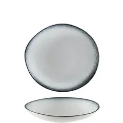 Πιάτο βαθύ πορσελάνης, ακανόνιστο σχήμα, 26cm, Callis Black MATT, BONNA (τιμή για 6 τεμάχια) MT-CLSBLVAO26CK