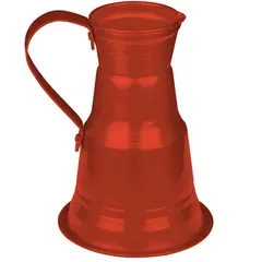 Κανατάκι Αλουμινίου Κόκκινο 1000gr, Φ14x17.5cm, Ελληνικής Κατασκευής (Τιμή για 4 τεμάχια) AL-NEO-1000/RD