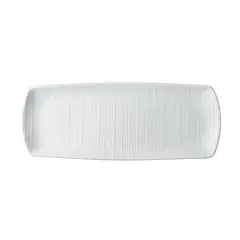 Πιατέλα πορσελάνης 36X14cm, ανάγλυφη, LUKANDA LKS-PL-3614